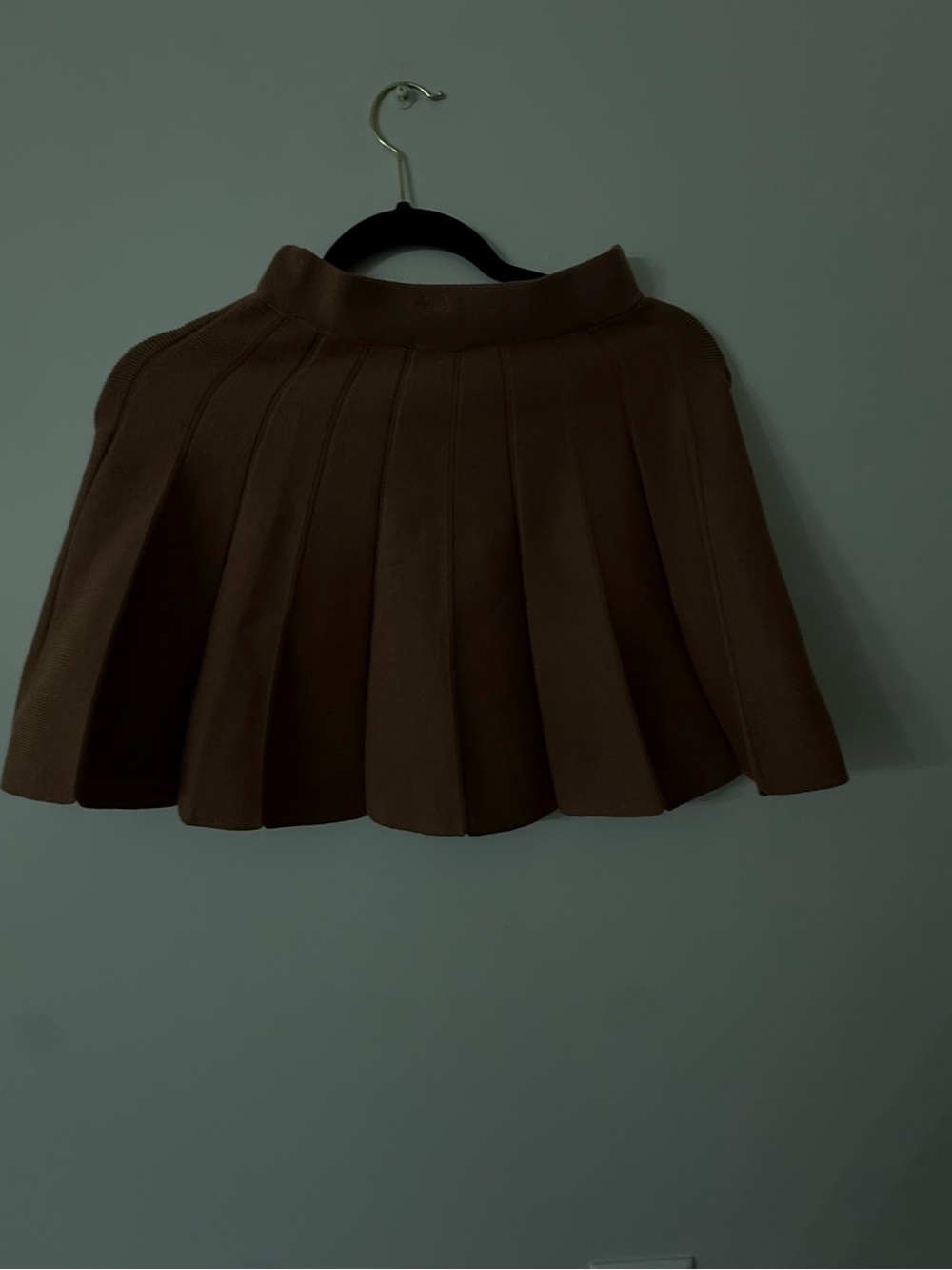 J. Crew Brown Pleated Mini Skirt